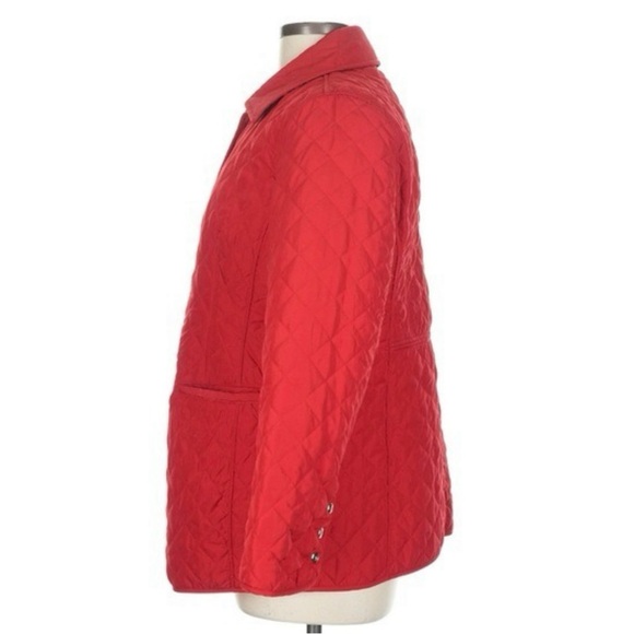 NWOT Chico's Modern Quilted Jacket - Red - Picture 4 of 10